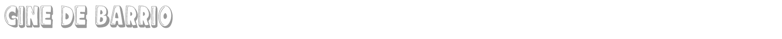 Cine de Barrio font preview